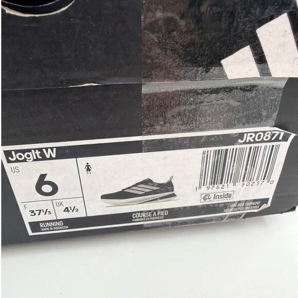 Adidas Women's Black White Jogit Running Shoes Size 6 - Picture 11 of 13